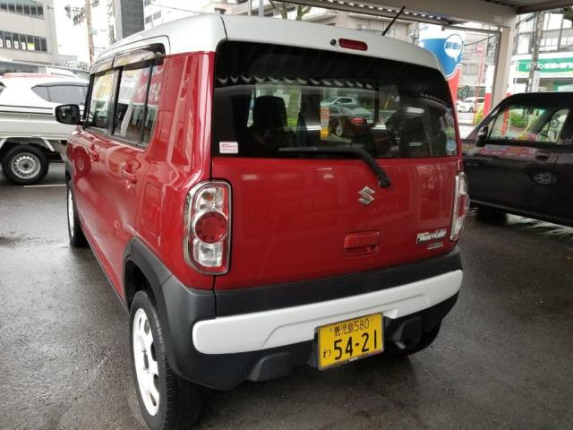 スズキ ハスラー 赤 禁煙車 の空車確認 100円レンタカー